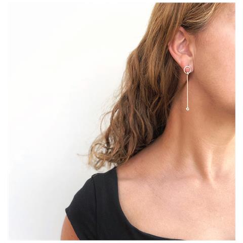 Orecchino In Argento Sterling ""unique Silver"" Hole+ - Foto 2