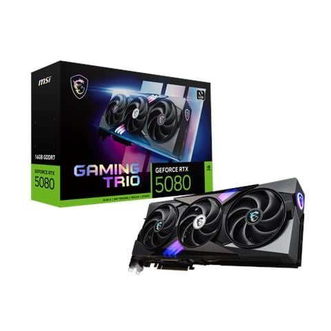 Gaming GeForce RTX 5080 16G TRIO 16 GB GDDR7 PCI Express 5.0 3 x Ventola - Foto 1
