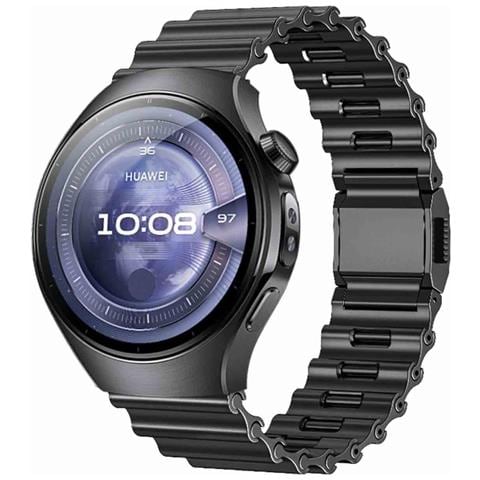 Cinturino Per Orologio Da 22 Mm Con Fibbia Magnetica Metal Ocean Compatibile Con Huawei Watch 5/gt6/gt5/pro / 4, Smartwatch Samsung Black - Foto 1