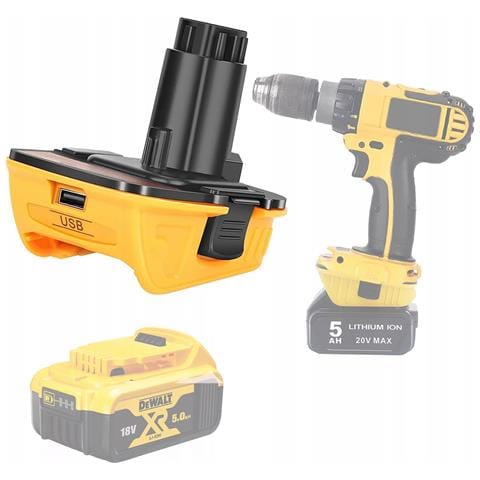 Adattatore Per Batteria Dewalt Dca1820 - Compatibile Con Utensili 18v Nicad /nimh E Batterie 20v Li-ion | Montaggio Facile E Durata Elevata - Foto 1