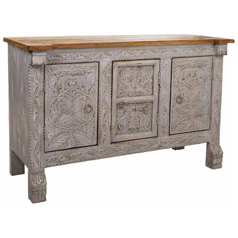 Credenza In Legno Marrone 124x47x76 - Foto 1