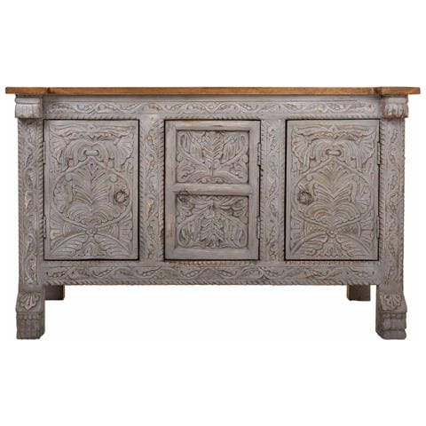 Credenza In Legno Marrone 124x47x76 - Foto 2