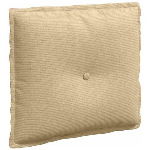 Cuscino per Schiena Grigio Verde 50 x 45 cm Tessuto in Cords - Foto 1