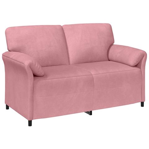 Divano a 2 Posti Rosa 158 x 83 x 95 cm Velluto - Foto 1