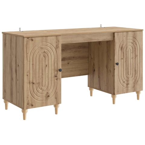 Scrivania con lo scaffale Rovere Artigianale 142,5 x 50 x 75 cm - Foto 1