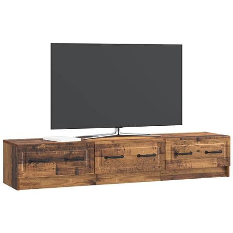 Mobile TV Legno antico 147 x 34,5 x 27 cm Legno ingegnerizzato - Foto 2