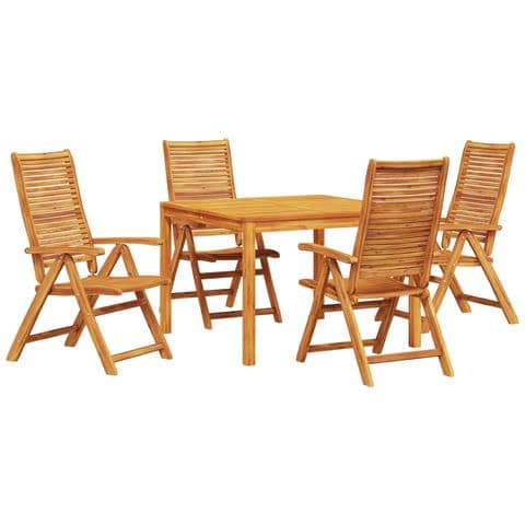 Set da Pranzo per Giardino 5 pcs Marrone - Foto 1
