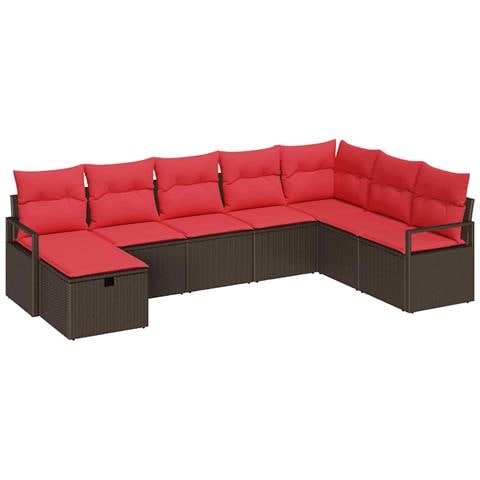 Set di divani con cuscino 6 pcs polyrattan - Foto 1