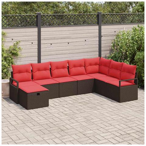 Set di divani con cuscino 6 pcs polyrattan - Foto 2