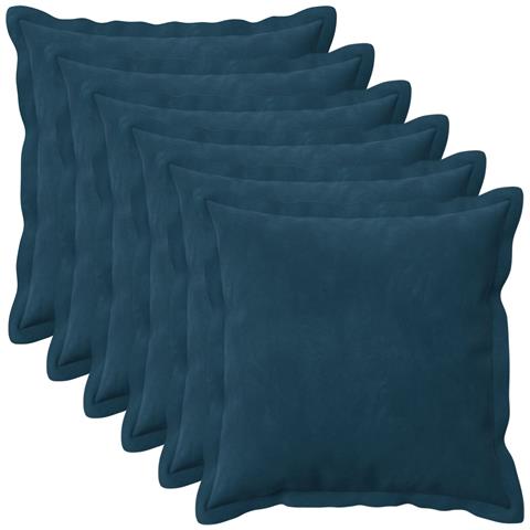 Cuscino con cuscino HOUTEN 6 pz Blu Velluto - Foto 1