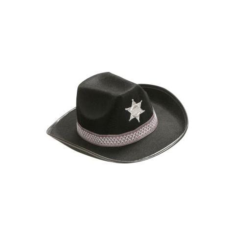 CAPPELLO SCERIFFO nero - in feltro - Foto 1