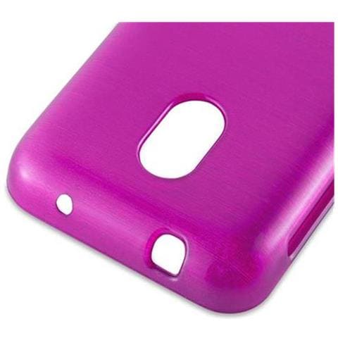 Custodia Compatibile Con Nokia Lumia 620 In Rosa - Coperchio Protettivo In Silicone Tpu Flessibile Con Design Spazzolato - Foto 6