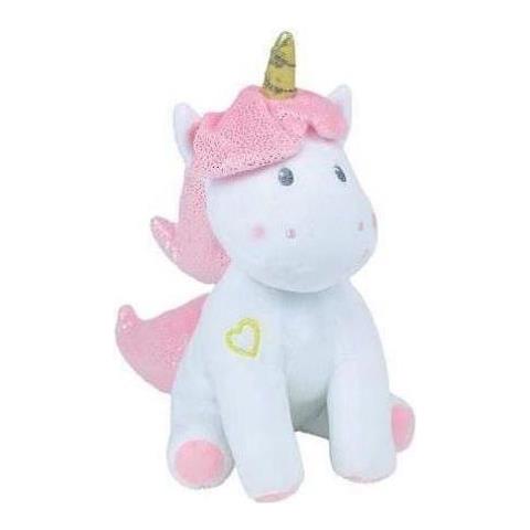 023755 Unicorno Peluche + / 24 Centimetri Musicale E Luminosa Bianco Rosa - Foto 6