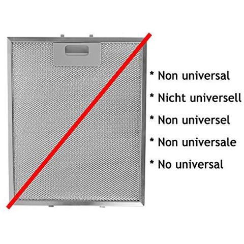 Cappa Aspirante Rete Metallica Filtro Grassi Per La Cucina Cappa Vent (confezione Da 3 Filtri Argento 300 X 250 Mm)  - Foto 2