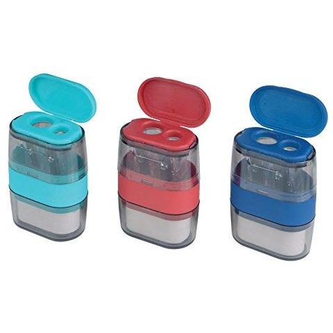 Balance Duo Due Fori Temperamatite E Eraser (colori Assortiti)  - Foto 1