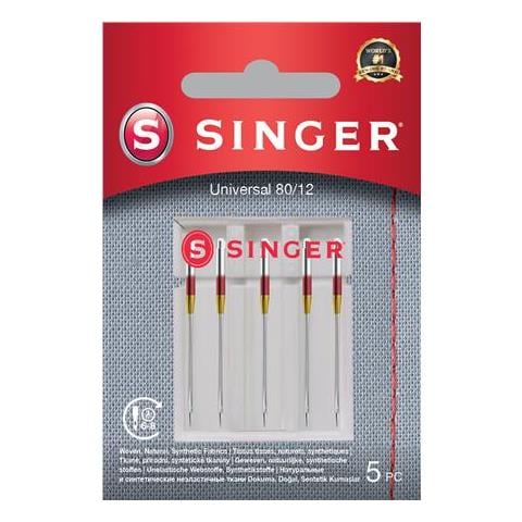 Ago Universale Singer 80/12 5pk Per Tessuti Intrecciati - Foto 1