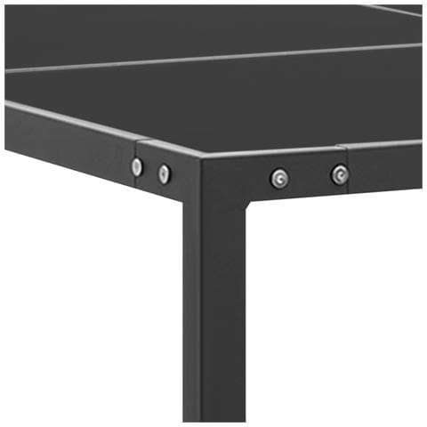 Tavolo Da Giardino Antracite 130x130x72 Cm In Acciaio E Vetro - Foto 2