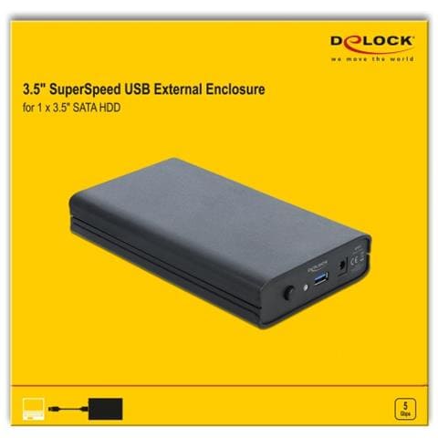 Custodia esterna per HDD SATA da 3.5? con SuperSpeed USB (USB 3.1 Gen 1) - Foto 2