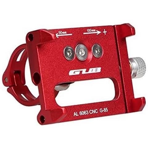 Gub Supporto In Alluminio Per Smartphone Da Manubrio Bici Universale G-85 Red - Foto 1