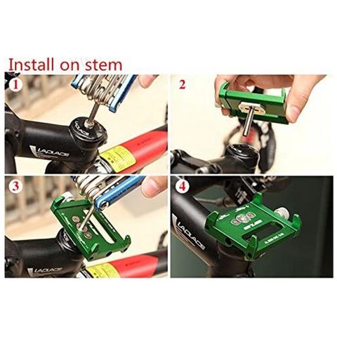 Gub Supporto In Alluminio Per Smartphone Da Manubrio Bici Universale G-85 Red - Foto 5