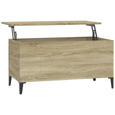 Tavolino Salotto Rovere Sonoma 90x44,5x45 Cm Legno Multistrato - Foto 1