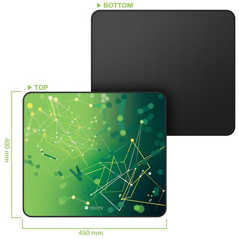 Tappetino Gaming Antiscivolo Xl 450 X 400 Mm Verde - Foto 2