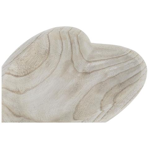 Vassoio Per Aperitivi Dkd Home Decor Naturale Cuore Marrone Chiaro Tropicale 35 X 24 X 4 Cm - Foto 4