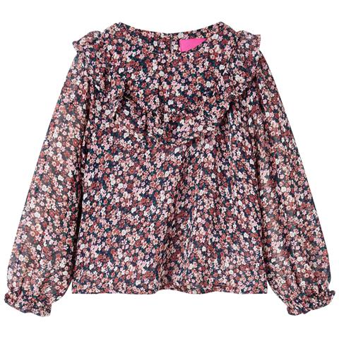 Camicia Da Bambina A Maniche Lunghe Rosa Scuro 128 - Foto 1