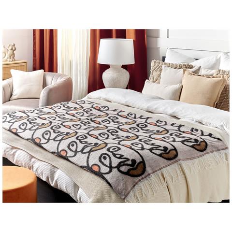 Coperta Barbot 130 X 170 Cm Multicolore - Foto 1