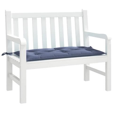 Cuscino Panca Giardino Blu Marino 110x50x7 Cm In Tessuto Oxford - Foto 3