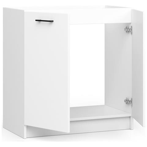 Mobile da cucina per incasso del forno OLIWIA, 2 ante, 80x46x82 cm, Colore Bianco - Foto 2