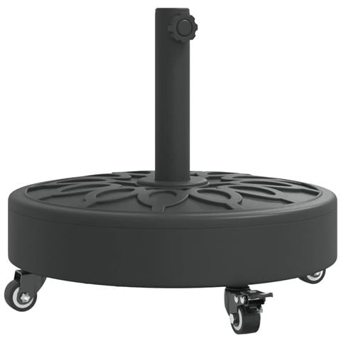 Base per Ombrellone con Ruote per Pali Ø38/48 mm 27 kg Rotonda - Foto 1