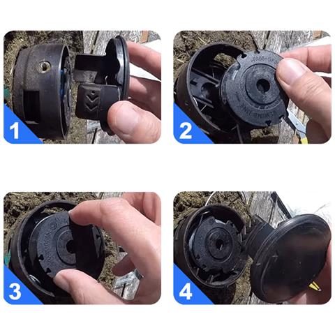 Bobina Tagliaerba Per Tagliaerba Bosch Art 23 Sl / 2300/23-28/26 Sl /easy Black - Foto 2