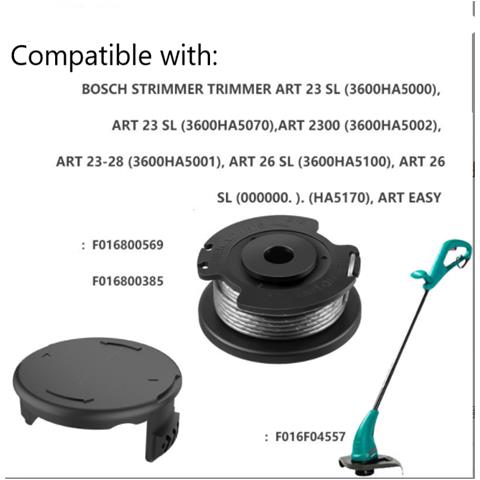 Bobina Tagliaerba Per Tagliaerba Bosch Art 23 Sl / 2300/23-28/26 Sl /easy Black - Foto 4