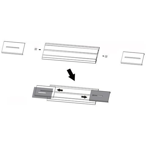 Kit Staffe E Braccio Di Giunzione Per Supporto Video Wall Da Pavimento - Foto 3