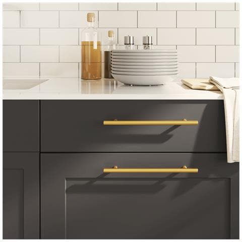 Maniglie per Mobili 10 pz Oro 192 mm in Acciaio Inox - Foto 1