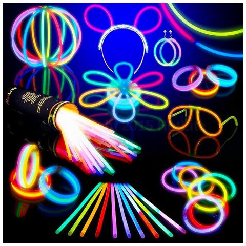 Set Di Bastoncini Luminosi Colorati 100 Pezzi 20 Cm - Foto 2