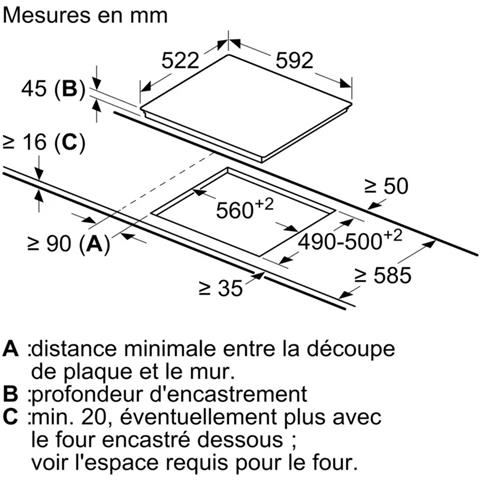 Piano Cottura In Vetroceramica Da 60 Cm Con 4 Fuochi, 6600 W, Nero - Pke611bb8e - Foto 5