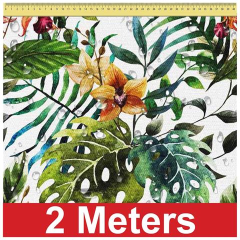 Tela Impermeabile Dreamroots Con Motivo Floreale 160x200 Cm - Alta Qualità, Resistente - Foto 2