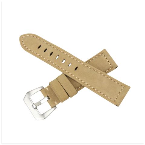 Cinturino Per Orologio Panerai In Vera Pelle Khaki 22 Mm - Foto 1