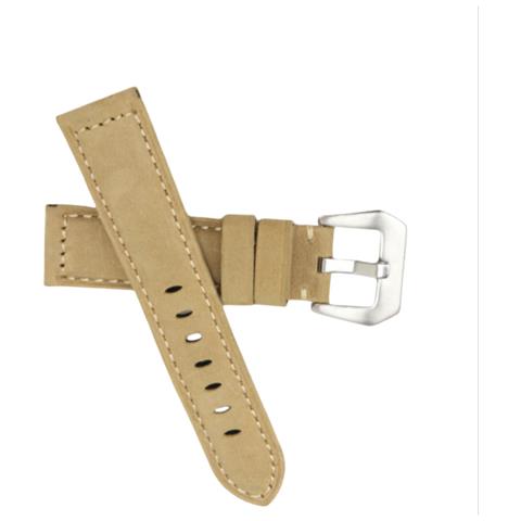 Cinturino Per Orologio Panerai In Vera Pelle Khaki 22 Mm - Foto 2