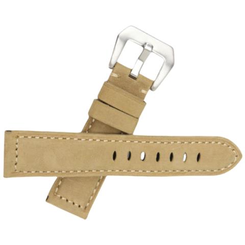 Cinturino Per Orologio Panerai In Vera Pelle Khaki 22 Mm - Foto 4