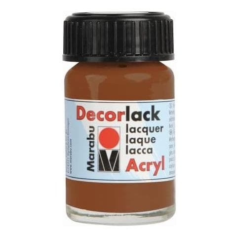 Colore Acrilico ""decorlack"" Per Metallo /pietra /legno /carta 15ml - Colore Bruno Chiaro 47 - Foto 1
