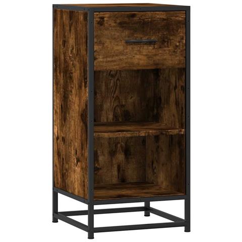 Credenza Rovere Fumo 35,5x35x76 Cm In Truciolato - Foto 2