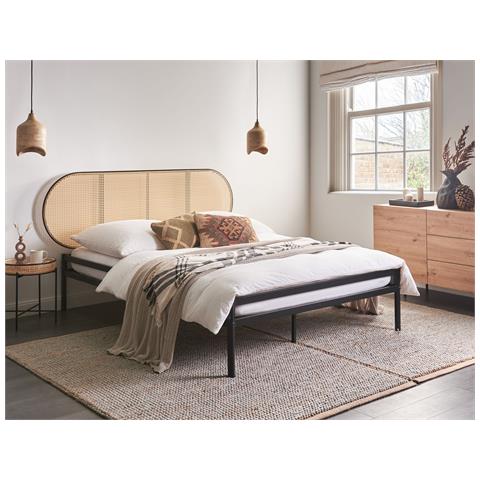 Letto Boulin 140 X 200 Cm Nero - Foto 1