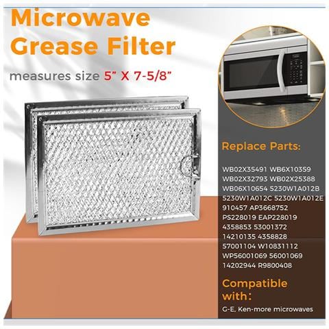 Wb06x10359 Filtro Antigrasso Per Microonde - Alluminio, Argento - Foto 5