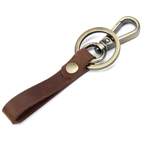 Portachiavi Per Auto In Vera Pelle Brown S - Foto 1
