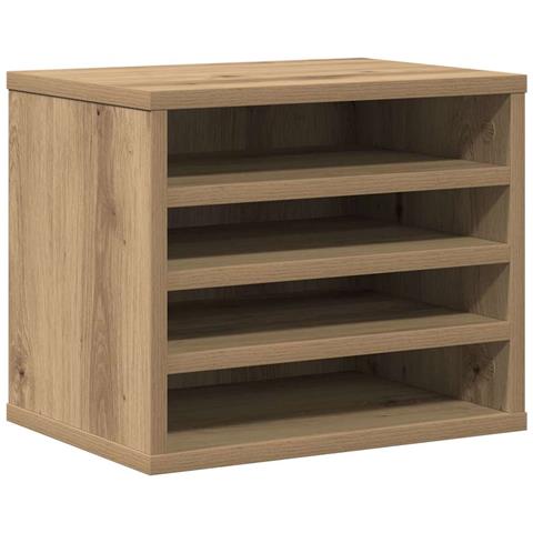 Organizer per Scrivania Rovere Artigianale 36x26x29.5 cm Legno Compensato - Foto 1