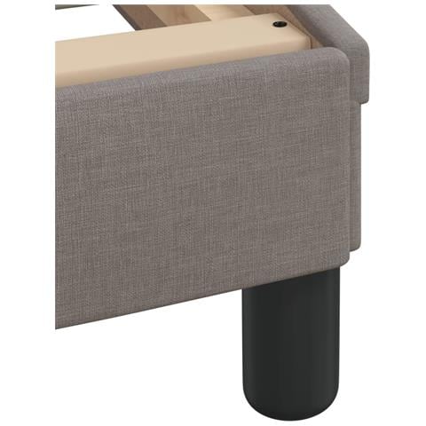 Giroletto senza Materasso Tortora 90x190 cm Tessuto - Foto 9
