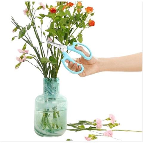 Forbici Da Fiori Professionali: Cesoie Per Fioristi In Acciaio Inossidabile Blue - Foto 3